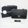 CHANEL キャビア クラシック ミディアム シルバー A01112 ブラック 10447174 157556947 [P]