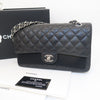 CHANEL キャビア クラシック ミディアム シルバー A01112 ブラック 10447174 157556947 [P]