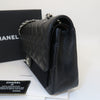 CHANEL キャビア クラシック ミディアム シルバー A01112 ブラック 10447174 157556947 [P]