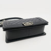 CHANEL Boy Bag Medium Flap Silberkette Schultertasche 10428896 157557050 [P]