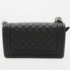 CHANEL Boy Bag Medium Flap Silberkette Schultertasche 10428896 157557050 [P]