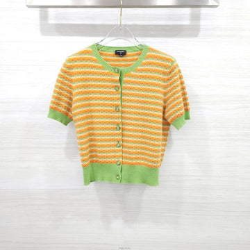 CHANEL Cashmere Knit Cardigan with Stripe Design 24A P77536 157573184