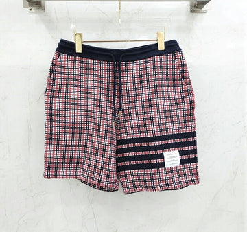 THOM BROWNE Karierten 4-Bar Sweat-Cotton Shorts MJG194A 146348962