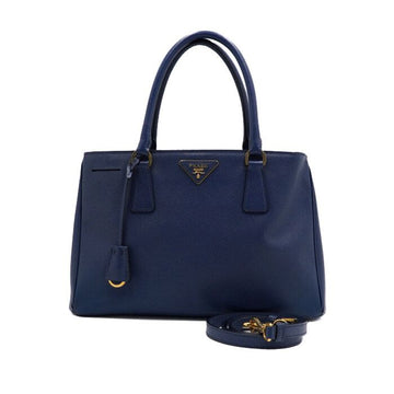 Prada Blue Leather Saffiano Lux Tote Bag and Shoulder Bag 1BA874 157586988