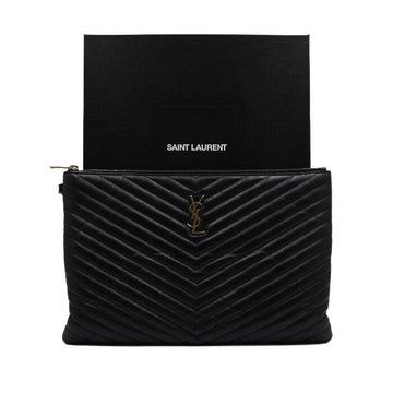 Saint Laurent Large Matelassé Monogram Document Clutch 440222 157587106