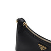 Prada Black Saffiano Leather Re-Edition Multi Hobo Bag with Gold Chain AA65181 157587386 [P]