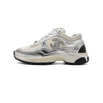 CHANEL Damen Sneaker G39792 in Weiß Silber 157602526
