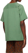 ERL V-Neck Short Sleeve T-Shirt Green 06T022 63920150 [P]