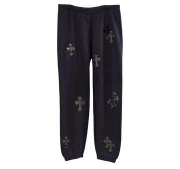 CHROME HEARTS s Lederpatch Trainingshose S Schwarz ZOF7UE3A 156311197