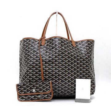 Goyard Saint Louis GM Black Tan Shopper Tote Bag 157640360