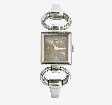 GUCCI 4P チェーン バングル ストラップ ウォッチ 157180439 [P]
