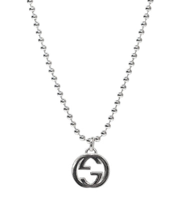 GUCCI Interlocking G Silber Halskette 63284 157643779