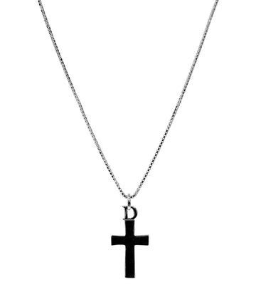DIOR Kreuz Halskette Silber 61045 157643803