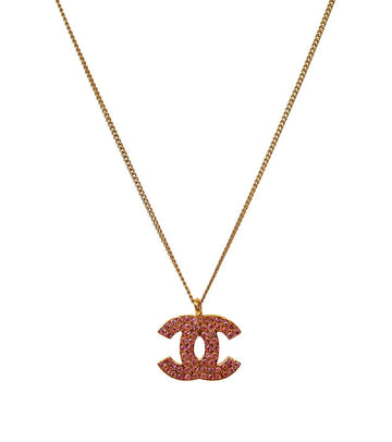 CHANEL Cubic CC Gold Necklace 61797 157643819
