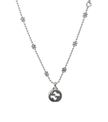 GUCCI Bold Interlocking G Silber Halskette 62615 157644136