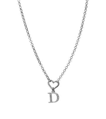 DIOR Herz-Cubic D Silber Halskette 62814 157644146