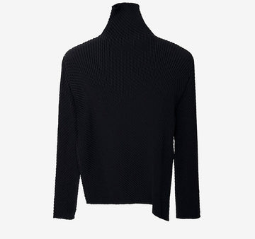 ISSEY MIYAKE Pleated High Neck Top TXBRC1TG 157658230 [P]