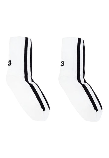YOHJI YAMAMOTO Streifen Socken Weiß 134703173