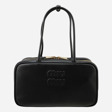 Miu Miu Medium Leather Top Handle Bag Black 5BB172 2CRW F0002 157666747