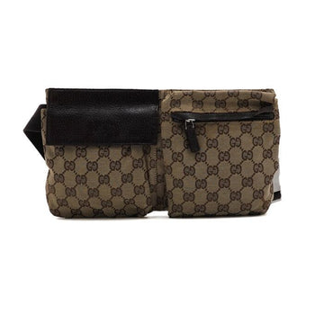 Gucci GG Canvas Two-Pocket Hip Bag and Crossbody Bag 28566 157683598