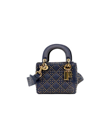 Dior Denim Stud Mini Lady Bag 63208 157689216