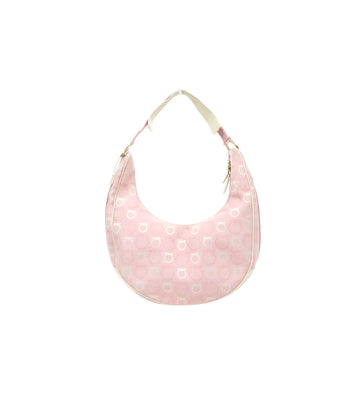 SALVATORE FERRAGAMO Rosa Stoff All-Gancini Hobo Bag 62260 157689220
