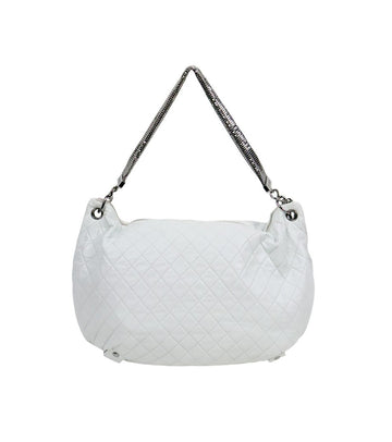 CHANEL Light Blue Mesh Chain Shoulder Bag 60330 157689224