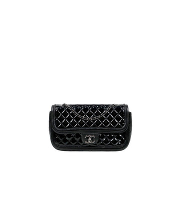 CHANEL ブラックパテントチェーンショルダーバッグ 23968 146373997