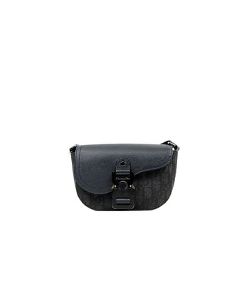 Dior Mini Black Oblique Saddle Crossbody Bag 61848 157689868