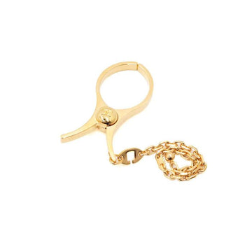 Hermes Gold-Plated Rose Dore Filou Glove Clip Bag Charm Keyring H000833GOR 157690453