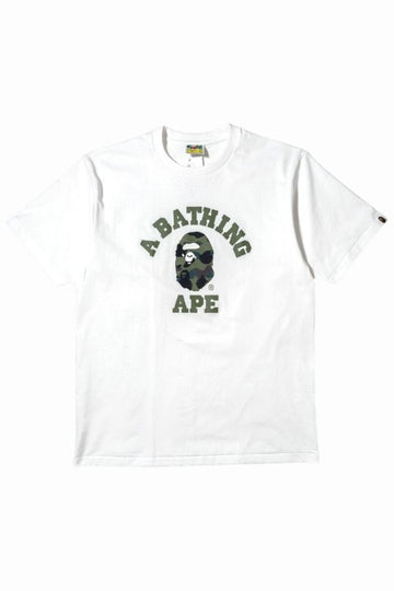 BAPE Camo College Short Sleeve T-Shirt 001TEM301013M WG 2049 157691645