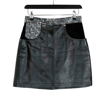 Louis Vuitton Monogram Leather Skirt 14571 157695743