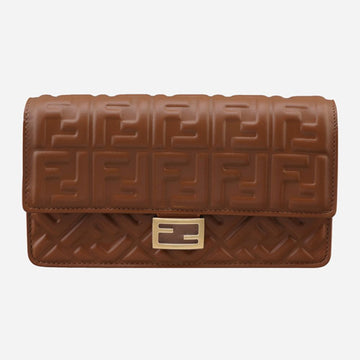 FENDI Baguette Ketten Geldbörse Schultertasche Braun 8M0498 AAJD F1UJK 157697397