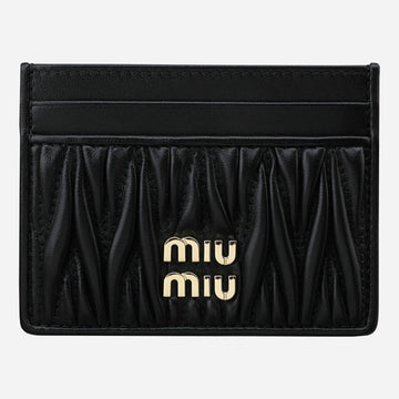 Miu Miu Matelassé Card Wallet Black 5MC076 AFPP F0002 157701049