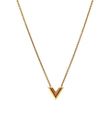 LOUIS VUITTON V Gold Halskette 60269 157762197