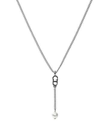 DIOR Perl-Drop Vertical CD Silberkette 62758 157776819