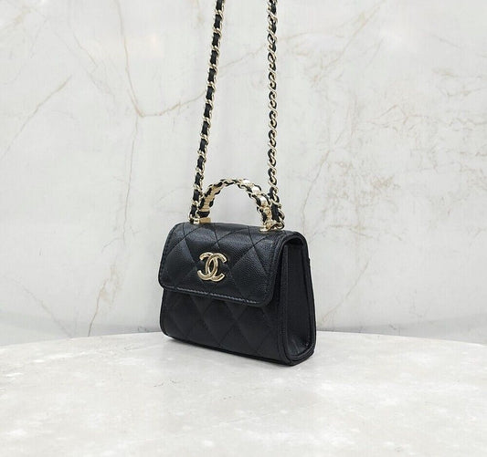 CHANEL Mini Handtasche mit Kette und Perlen AP4982 155484170
