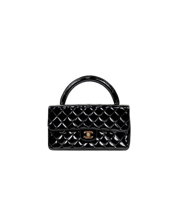 CHANEL Schwarze Lackleder Handtasche 62222 157802574