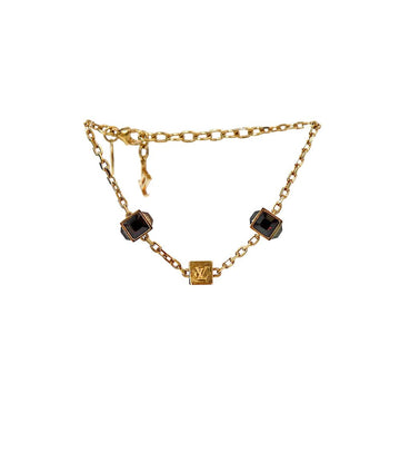 LOUIS VUITTON Cubic Cube Gold Bracelet 62653 157804620