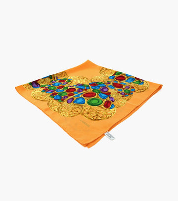 CHANEL Orange Gem Scarf 2761 157810617