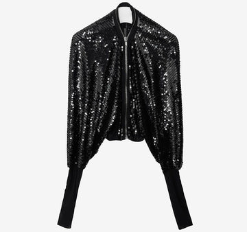 RICK OWENS Sequenz Flight Jacke 40 Schwarz 45H88RHN 157388959 [P]