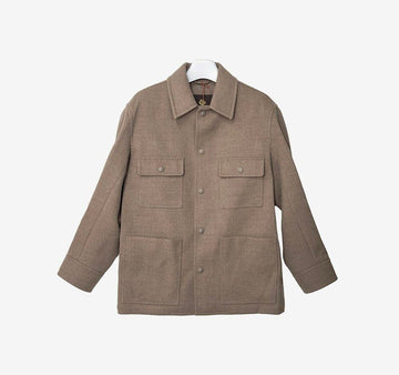 LORO PIANA FAO3108 ダルシ ストレート ヘム オーバー シャツ ジャケット S サイズ 5LJXBY47 157389068 [P]
