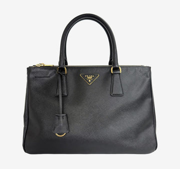 PRADA Saffiano Luxus Tote und Schultertasche Schwarz 95FI1BI4 157216717 [P]