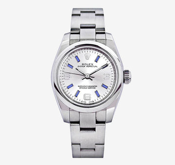 ROLEX オイスター パーペチュアル 31 シルバー 369 アラビック ブルー 4ILV2N1E 157847302