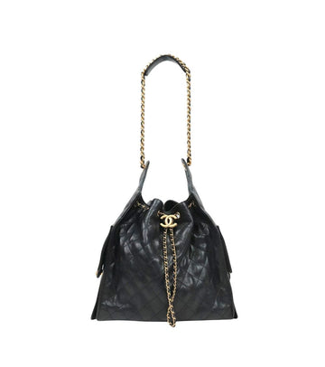 CHANEL Medium Black Caviar Skin 25 Shoulder Bag 63667 157872188