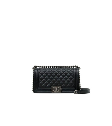 CHANEL Medium Größe Kaviar Boy Schultertasche 63670 157872192