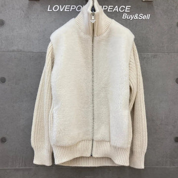 PRADA Alpaka Strickjacke Damen Weiß P25M06J070403 157873884