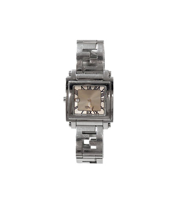 FENDI 30 mm Quadro Stahl Quarz Uhr 61730 157875296