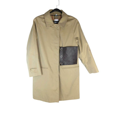 BURBERRY Leder Patch Gabardine Trench Coat 8014410 14624 157876112
