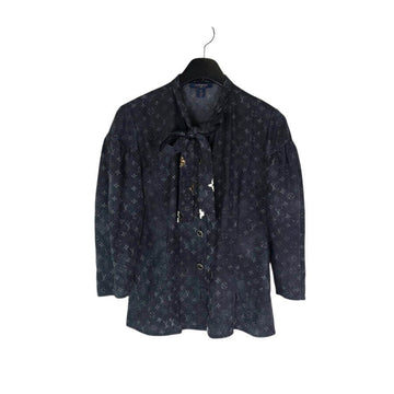 LOUIS VUITTON モノグラムフラワーデザインシルクシャツ14618 157876131